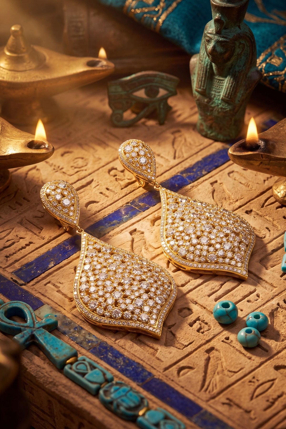 Arabian Nights Earrings Gold